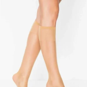 Kadın Diz Altı Parlak Fit 15 Denye Çorap Ten