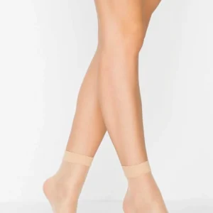 Fit 15 Soket Ince Parlak Kısa Çorap Açık Ten