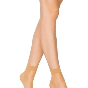 Fit 15 Soket Ince Parlak Kısa Çorap Ten