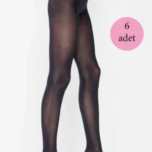 6 Adet Natural Koton Pamuklu Kilotlu Corap