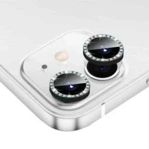 Iphone 11 / Iphone 12 Mini/iphone 12 Uyumlu Siyah Swarovski Taşlı Kamera Lensi Koruma