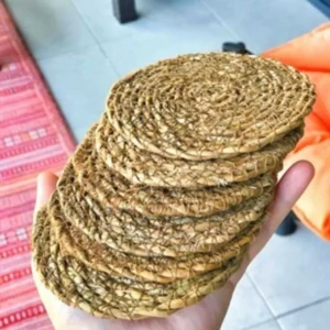 Hasır Bardak Altlığı 6 Adet