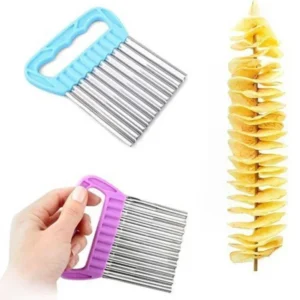 Pratik Cips Chopper Şekilli Sebze Meyve Ve Gıda Dilimleyici