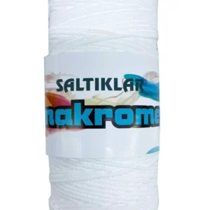 Polyester Makrome İpi 10 Kar Beyaz 100 gr