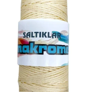 Polyester Makrome İpi 270 Krem 100 gr