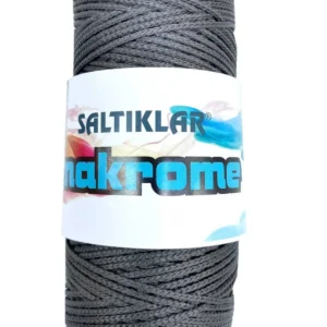 Polyester Makrome İpi 420 Koyu Gri 100 gr