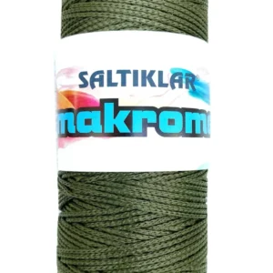 Polyester Makrome İpi 2860 Haki Yeşil 100 gr