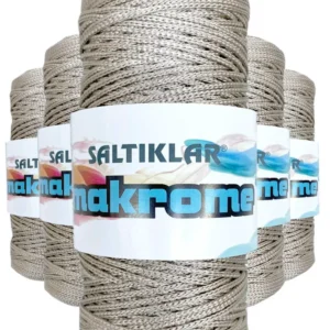 5 Adet Polyester Makrome İpi 227 Bej 100 gr