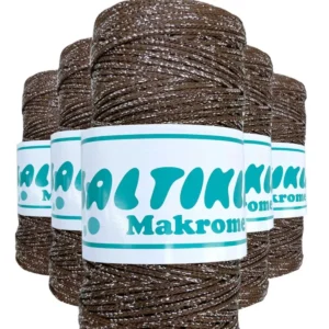 5 Adet Polyester Simli Makrome İpi SG-2080