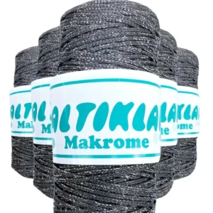 5 Adet Polyester Simli Makrome İpi S-420