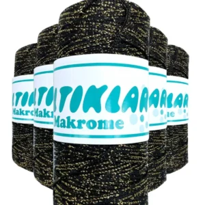 5 Adet Polyester Simli Makrome İpi S-S-60