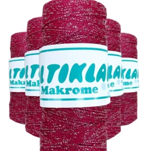 5 Adet Polyester Simli Makrome İpi SG-1845