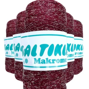 5 Adet Polyester Simli Makrome İpi SG-1560