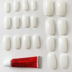 480 Adet Naturel Badem Takma Tırnak ve 24 Adet Yapıştırıcı