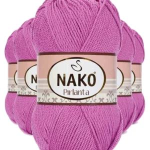 5 Adet Pırlanta Amigurumi El Örgü İpi Yünü Gül 1249