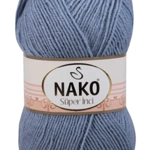 Süper İnci El Örgü İpi 100 gr Kot Mavi 1986