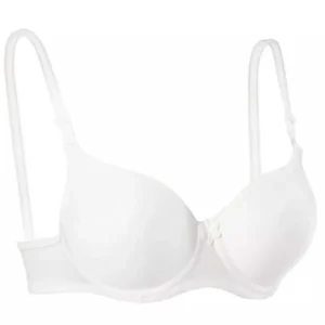 Silikonlu Desteksiz Telli Düz Boş Sütyen Beyaz
