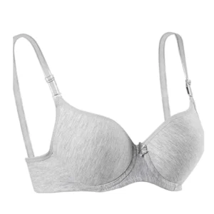 Silikonlu Desteksiz Telli Düz Boş Sütyen Gri