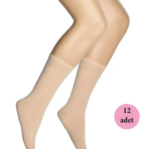 12 Adet Masaj Kadın Çorap Sahra 51