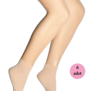 6 Adet Mikro 40 Soket Kadın Çorap Sahra 51