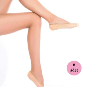 6 Adet Microfiber Suba Kadın Babet Çorap Sahra 51