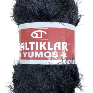 Yumoş Sakallı El Örgü Ipi Yünü SİYAH