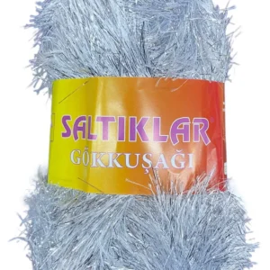 Gökkuşağı El Örgü İpi Yünü GÜMÜŞ