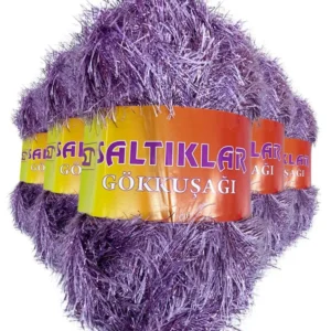 5 Adet Gökkuşağı El Örgü İpi Yünü 25