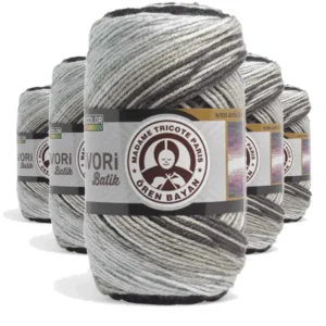 5 Adet Favori Batik El Örgü Ipliği 100 Gr 904
