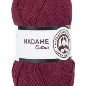 Madame Cotton El Örgü İpi Yünü 100 gr 010 Bordo
