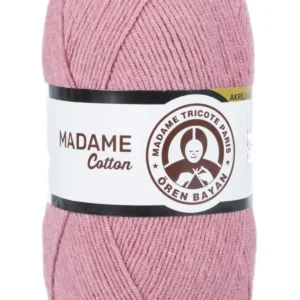 Madame Cotton El Örgü İpi Yünü 100 gr 024 Gül Kurusu
