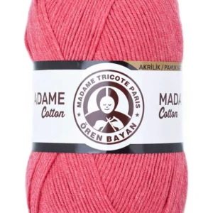 Madame Cotton El Örgü İpi Yünü 100 gr 043 Koyu Pembe