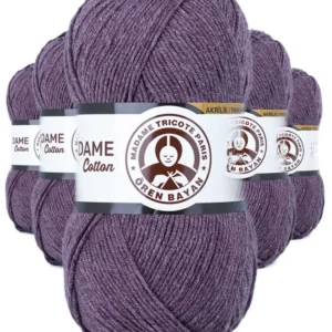 5 Adet Madame Cotton El Örgü İpi Yünü 100 gr 045 Pastel Gül