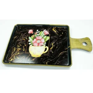 Desenli Sunum Tepsisi 23x18 cm