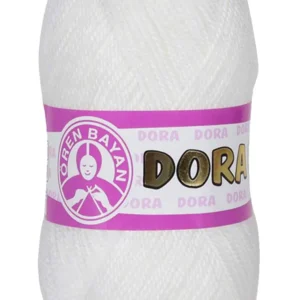 Dora El Örgü İpi Yünü 100 gr 100 Beyaz