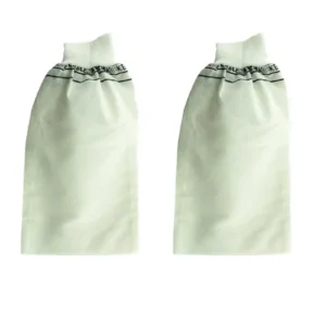 2 Adet Beyaz Banyo Hamam Kesesi Lastikli 25x17 Cm