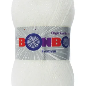 Festival Simli Örgü İpi Yünü Renk No:200