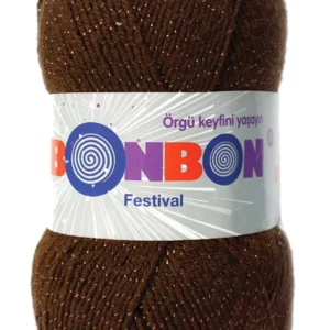 Festival Simli Örgü İpi Yünü Renk No:219