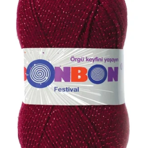 Festival Simli Örgü İpi Yünü Renk No:220