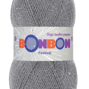 Festival Simli Örgü İpi Yünü Renk No:233