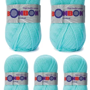 5 Adet Festival Simli Örgü İpi Yünü Renk No:203