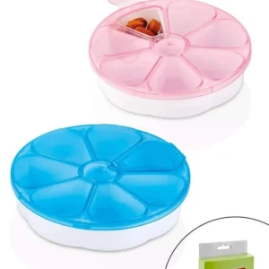 Haftalık İlaç Kutusu Yuvarlak