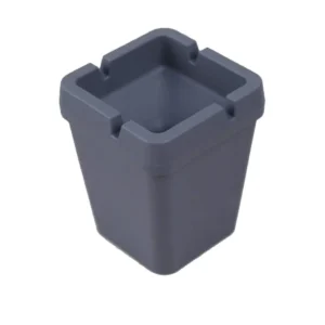 Kullan At Kokusuz Kare Koyu Gri Renk Küllük Ev/ofis/araç 10x8x8 cm