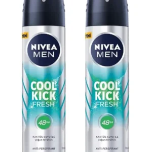 2 Adet Men Cool Kick Fresh Erkek Deodorant Sprey 150 ml