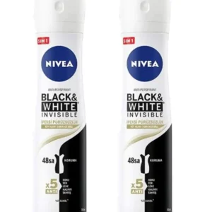 2 Adet Black&White İpeksi Pürüzsüzlük Kadın Deodorant Sprey 150 ml