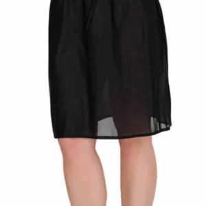 Kadın Jarse Jüpon Siyah 11003B