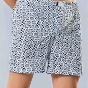 Erkek Penye Empirme Boxer Desenli Büyük Beden - 1277A