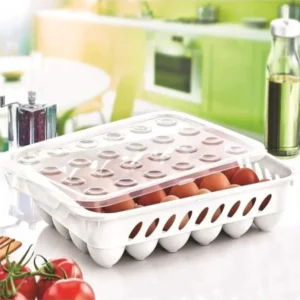 Yumurta Kapalı Saklama Kabı 24'lü Beyaz