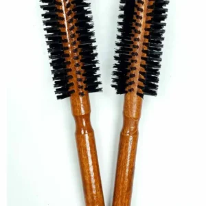 2 Adet Ahşap Saplı Fön Ve Saç Fırçası Orta Sert