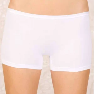 Likralı Süprem Bayan Boxer Short Beyaz 2100B